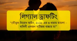 যৌতুক নিরোধ আইন ২০১৮ ধারা ৩: অটিজম বাচ্চার মায়ের দায়েরকৃত ফৌজদারি মামলা ড্রাফটিং এর অফিসিয়াল নমুনা ডকুমেন্ট প্রিভিউ।