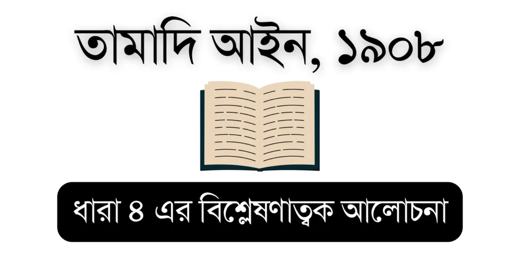 Limitation Act 1908 (Limitation Act Section 4) – Educational Visual for Bar Council Exam Preparation